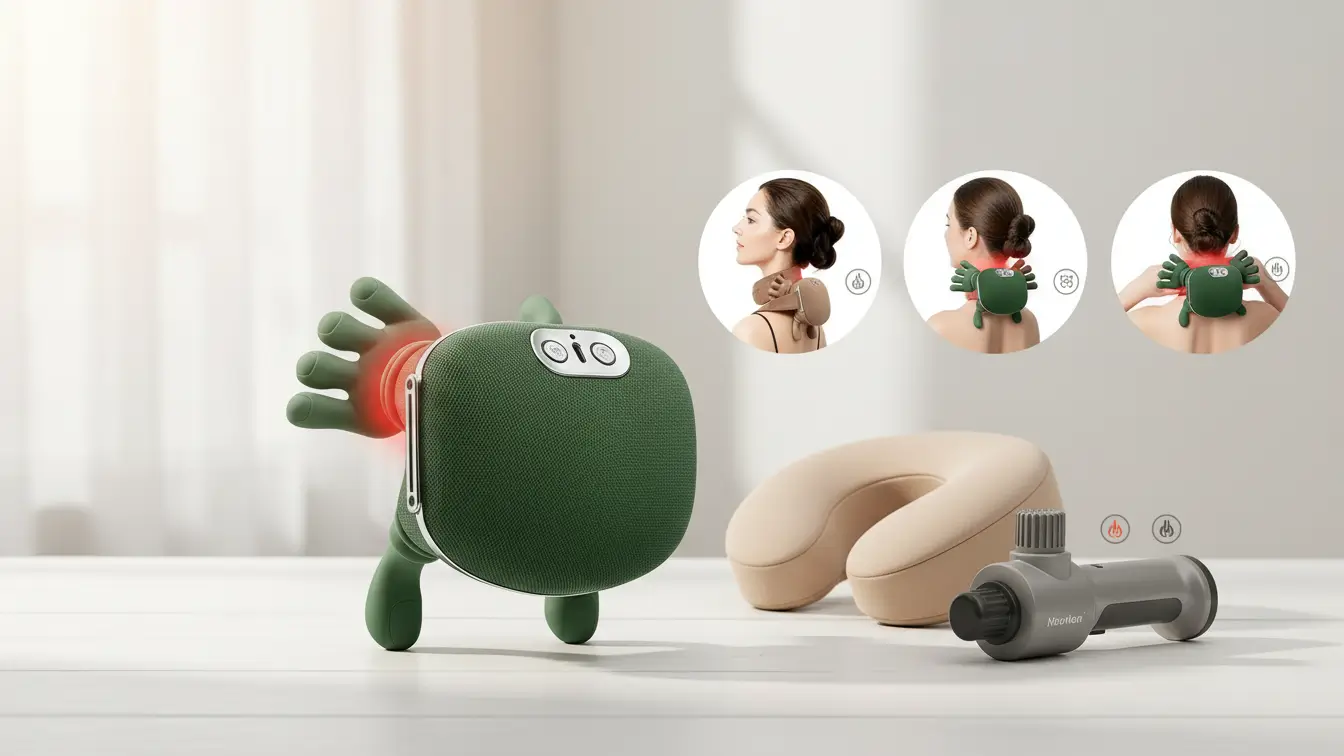 Shiatsu Neck and Shoulder Massager Wireless or Wired